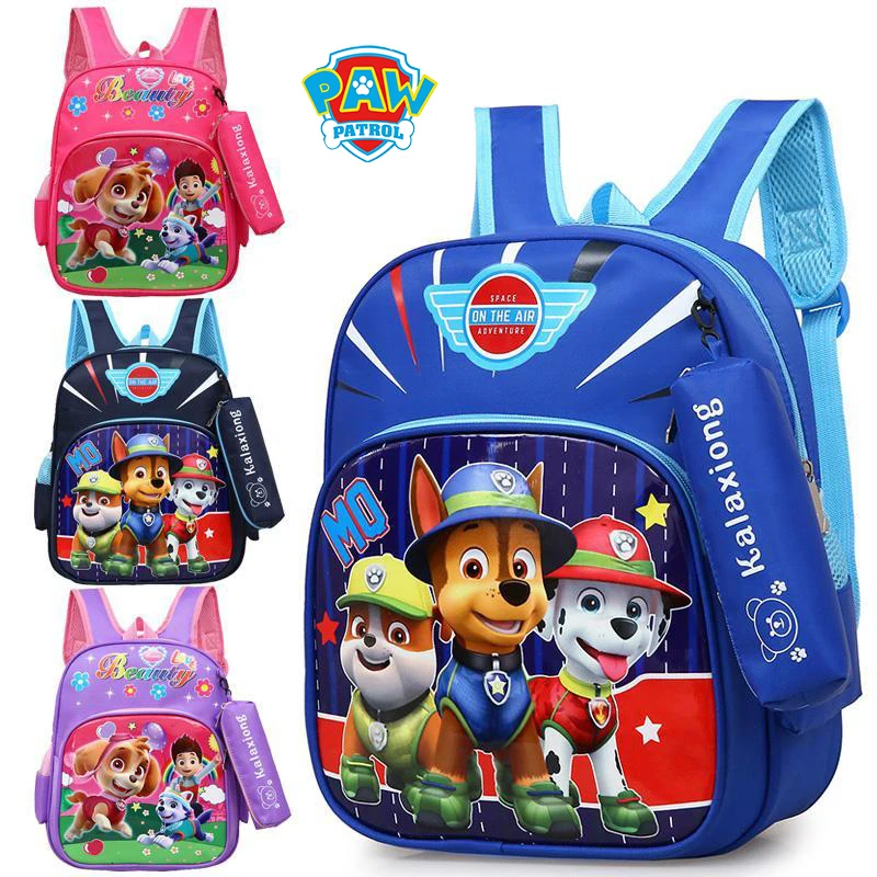 

New Paw Patrol chase Children's School Bag Cartoon Figure Skye Everest Marshall Ryder Kindergarten Boys and Girls Baby Backpack