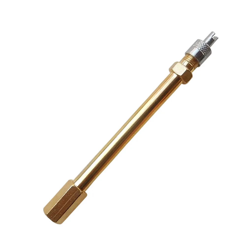 Auto-Tire Valve Extension Adaptor Air Tyre Stem Extender Iation Stright Bore For Motorcycle Bike Scooter Inflatable Accessories