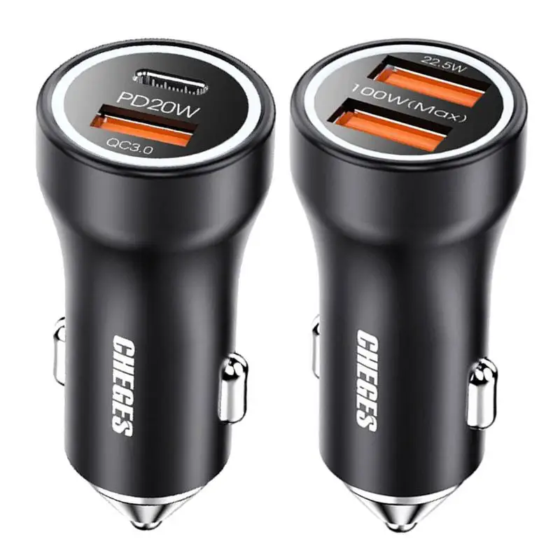 

USB Car Charger Port Car Mobile Phone Charger Super Fast Charging Compatible With Phones For Tablets Notebooks Navigators And