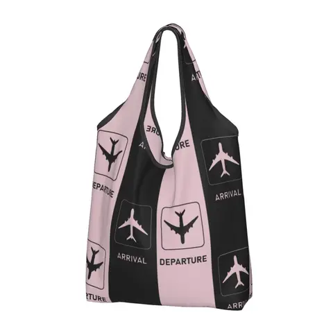 Сумки-тоуты Kawaii для путешествий, покупок, портативные сумки-авиаторы для аэропорта, самолета, продуктов, сумка-шоппер через плечо