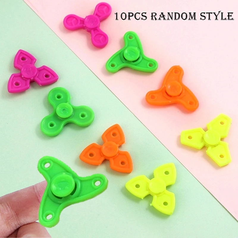

10Pcs Assembled Fidget Spinner Funny Finger Gyroscope Toy Kid Birthday Party Favors Gifts