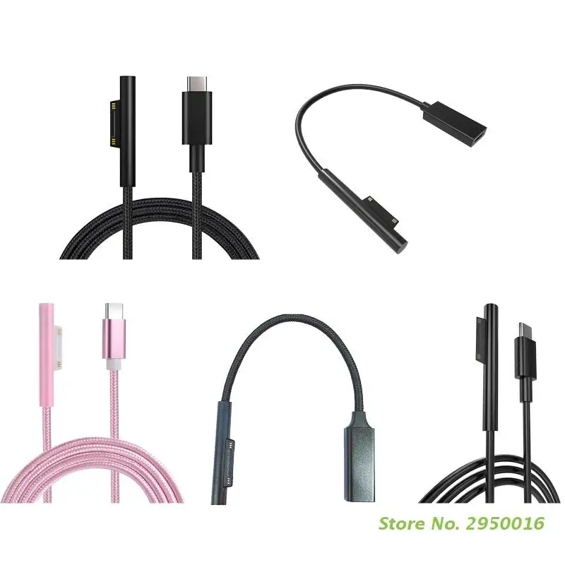 

1,8 м USB-C кабель для зарядки PD 15 в 3 А для Micro soft Surface Pro 7/6/54/3 Surface Book 2 Series Адаптер зарядного устройства