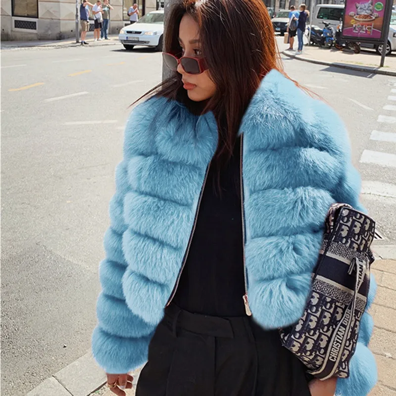 Winter 2023 Women Autumn Warm Thick Faux Fur Coats Fashion Mink Short Fur Coat Oversize Overcoat Hooded Loose Zipper Jackets