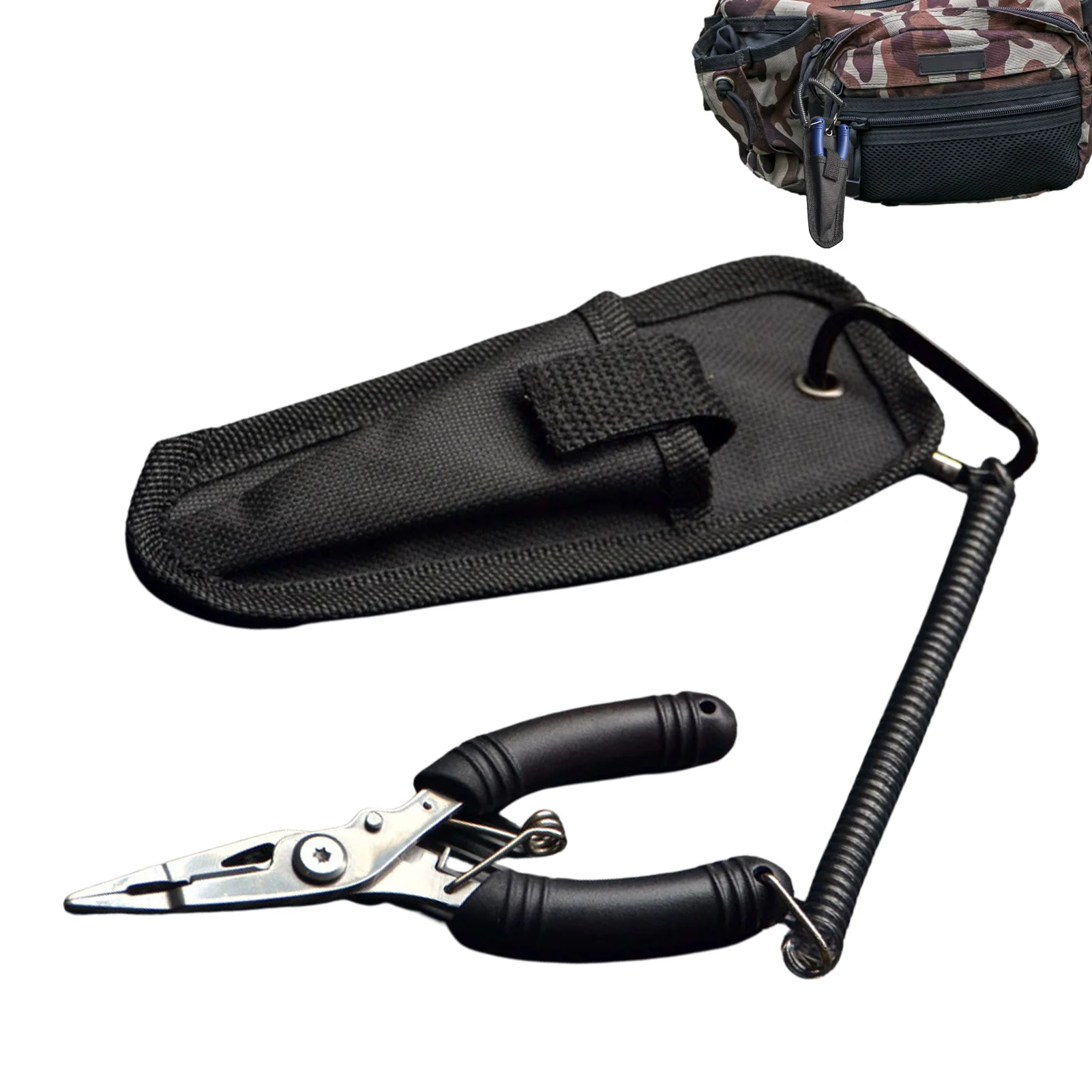 

Saltwater Fishing Pliers Hook Remover Lightweight Comfortable and Easy To Grip Fishing Line Cutter Hook Removers Crimping Tool