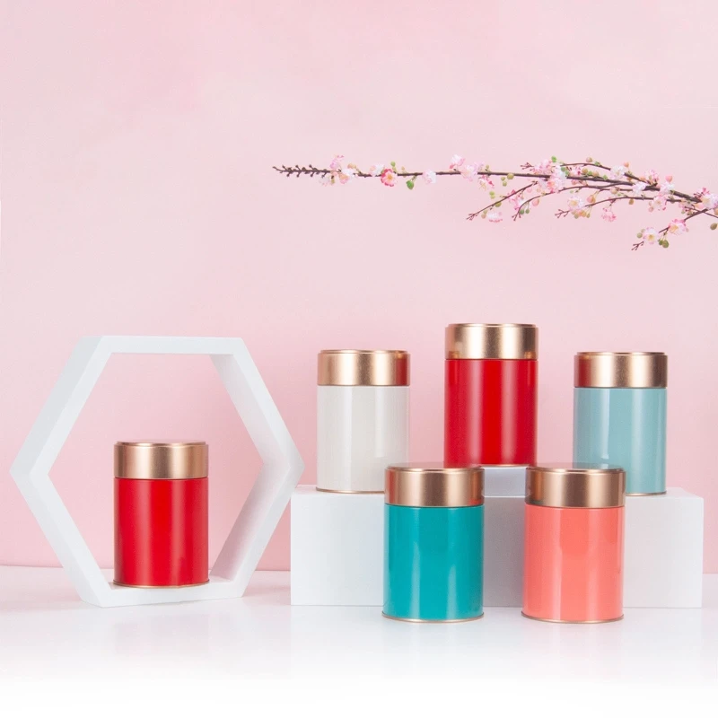 

Tinplate Sealed Tea Jar Tea Bottle Sugar Coffee Snacks Box Food Container Kitchen Storage Orgnizer