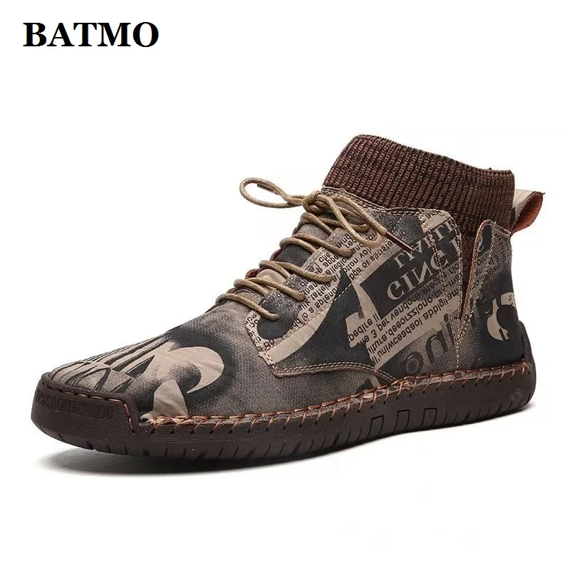 

BATMO 2022 new arrival winter thicked warm casual shoes men,male Martins,Snow boots,011