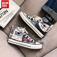bandai summer high top canvas shoes mens cartoon anime naruto wild casual rubber lightweight breathable shoes