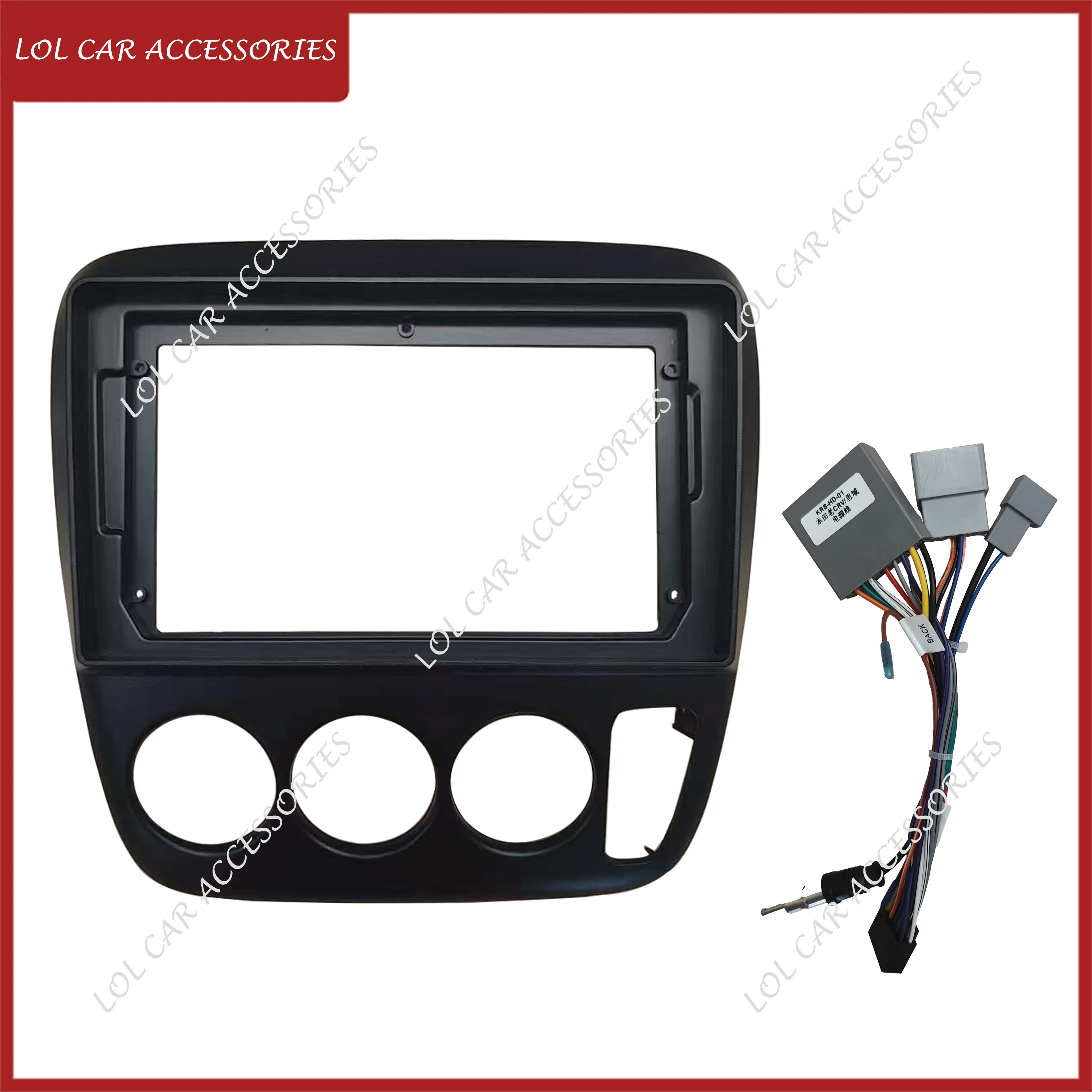 9-дюймовая лицевая панель для Honda CRV CR-V 1998+ Автомобильный радиоприемник Android MP5 DVD GPS-плеер Комплект корпуса панели Рамка 2Din Стерео Крышка приборной панели
