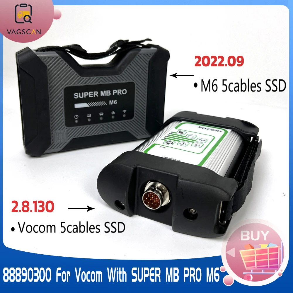

Multiplexer SUPER MB PRO M6 with SSD For Vocom 88890300 Interface 2.8.130 PTT Truck Diagnostic Tool