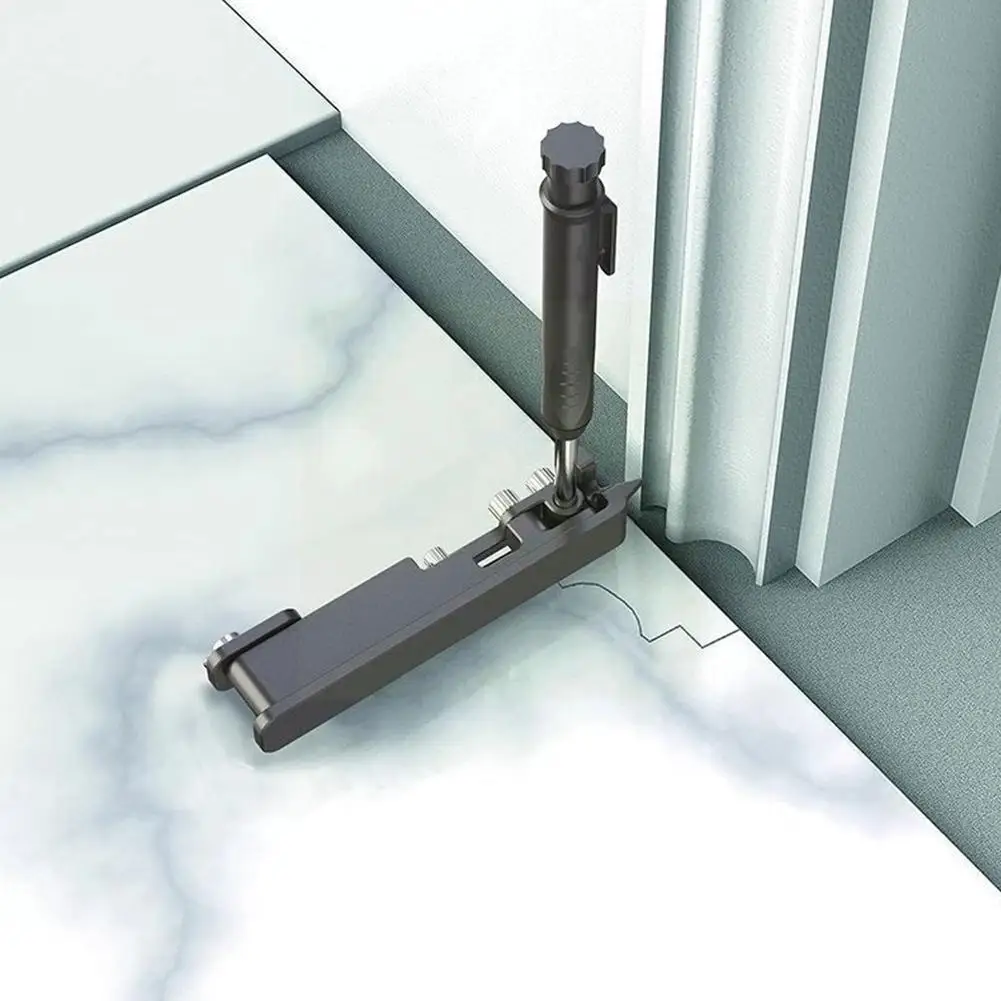 

Multifunctional Adjustable Profile Scribing Ruler Contour Pencil Compasses Deep Woodworking With Gauge Hole Carpentry Tools B6c4