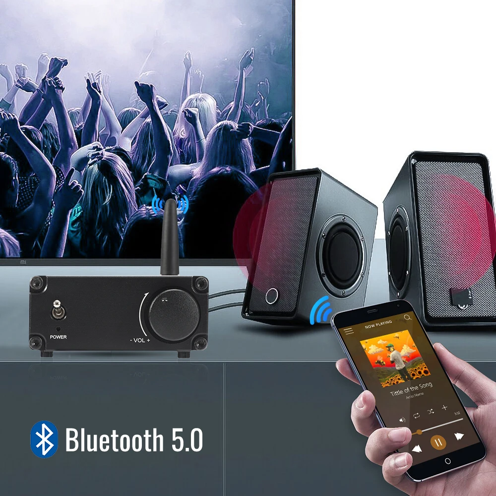 Усилители AIYIMA MA12070 Bluetooth 5 0 80WX2 2 каналов стерео усилитель мощности звука для дома
