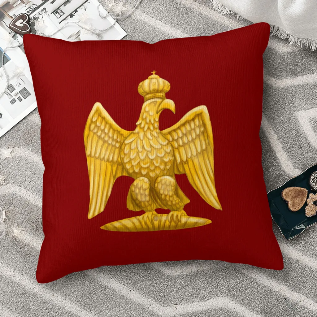 

Napoleonic Imperial Eagle Red Hug Pillowcase French Empire Napoleon Backpack Cojines Livingroom DIY Printed Chair Throw Pillow