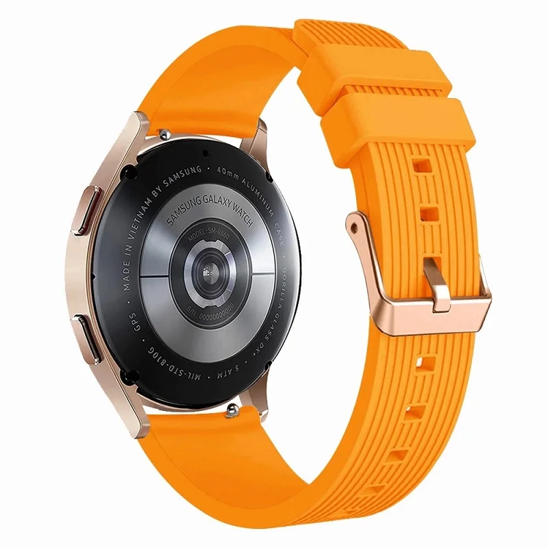 20mm Silicone Strap For Samsung Galaxy Watch 3 41mm 42mm Active 2 44mm 40mm Garmin venu Vivoactive 3 Band For Huami Amazfit Bip