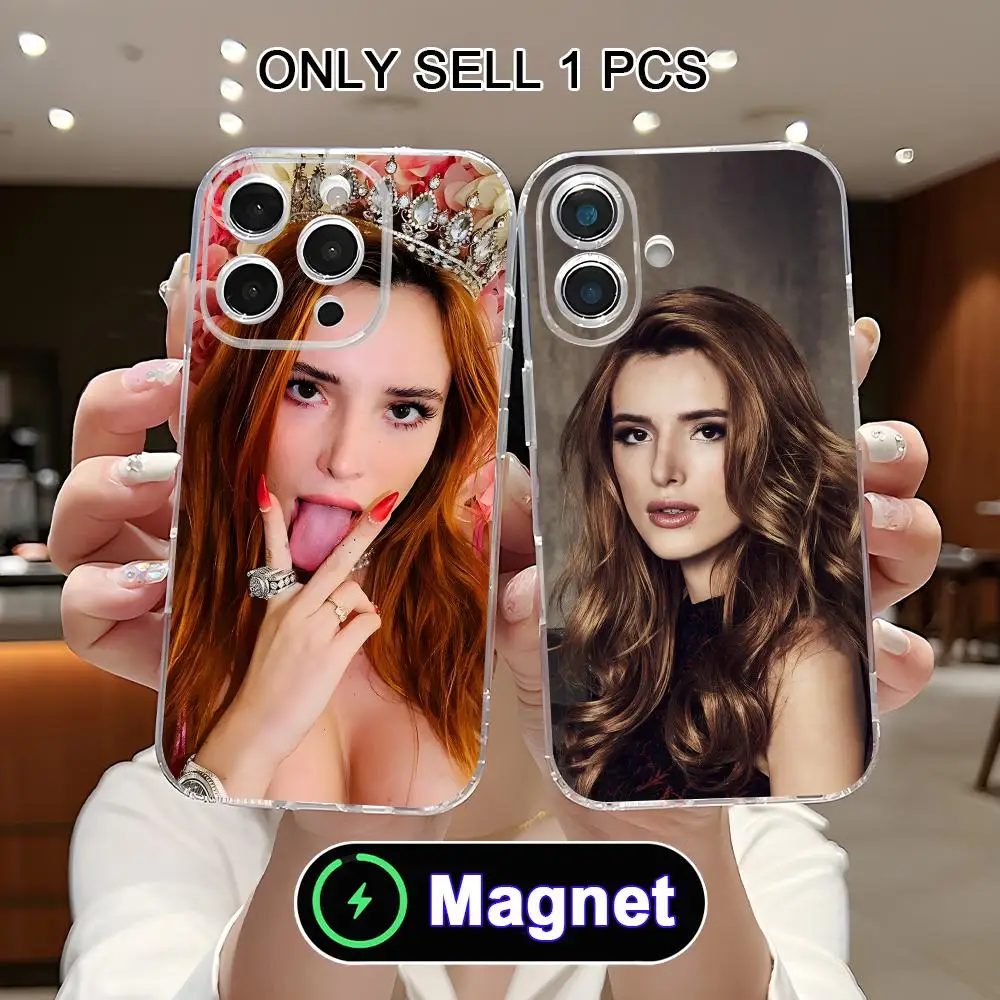 Фото Чехол для телефона Bella Thorne для iPhone 18 17 16 15 14 13 12 11 Air Pro Max Plus Mini, мягкий прозрачный чехол из ТПУ с магнитом №3