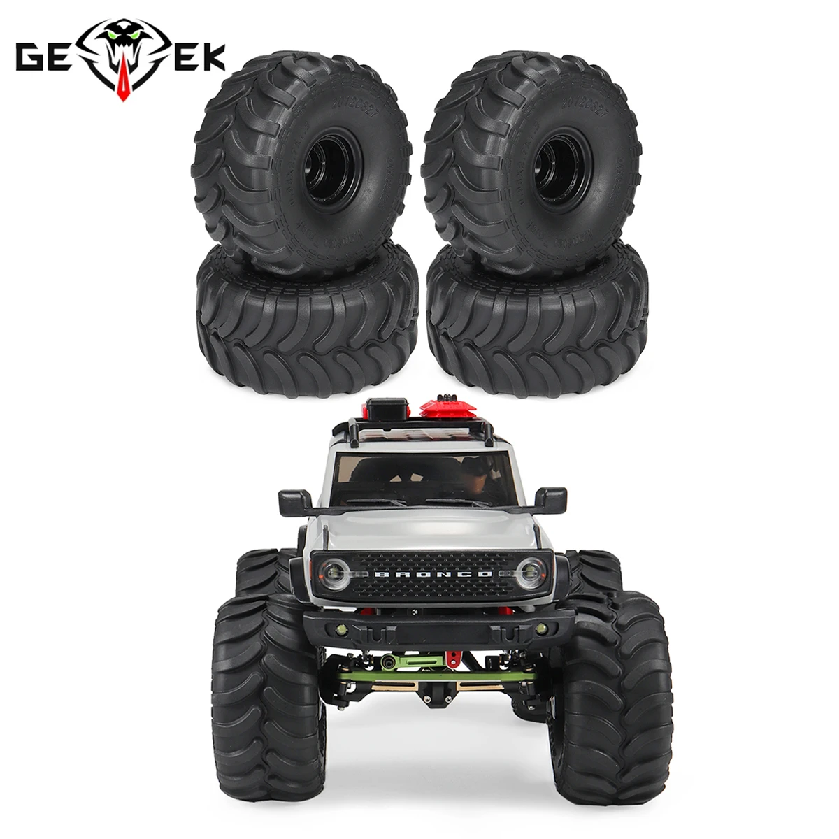 4 шт. 1/24 шины Monster Truck с ободом колес для радиоуправляемого автомобиля гусеничный Axial SCX24 AX24 FMS FCX24 K5 Блейзер обновленные детали