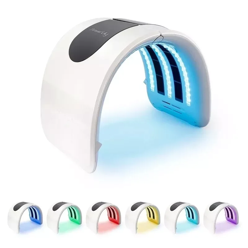 

Colors PDT Facial Mask LED Light Therapy 2 in 1 Skin Rejuvenation Machine Spa Acne Remover Anti-Wrinkle And Heating Treatment