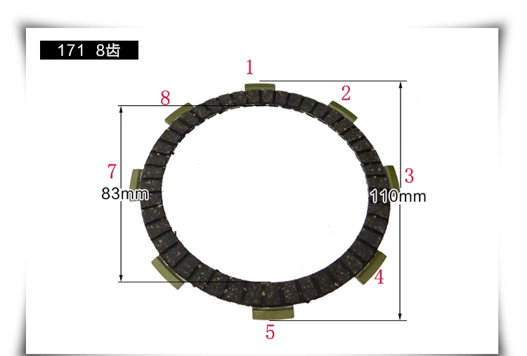 178F 186F air-cooled diesel Tiller Accessories 105 135 171 model clutch plate Clutch disc | Generator Parts &amp
