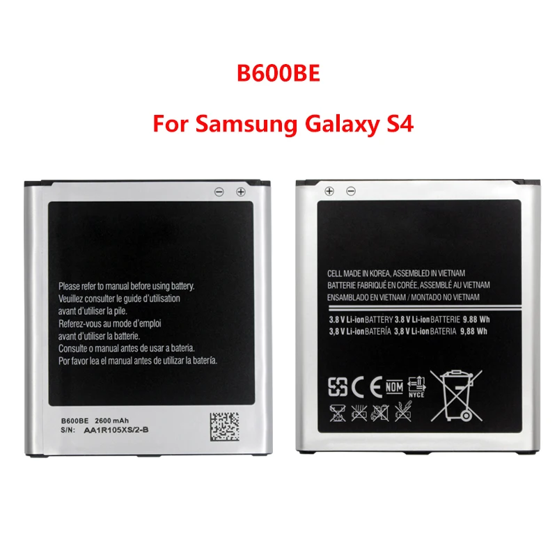 B600BE для Samsung Galaxy S4 аккумулятор I9500 I9502 i9295 GT-I9505 I9508 I959 i337 2600 мАч Оригинал - купить по