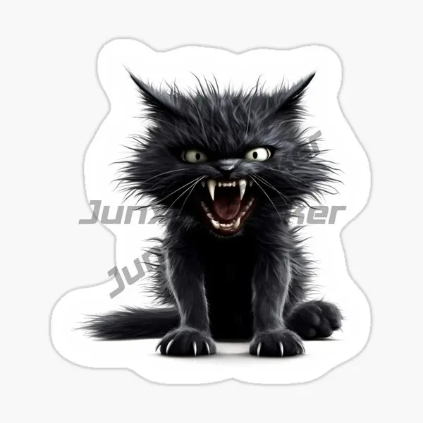 

Виниловая наклейка на автомобиль с изображением злого имбиря и кота, наклейка для домашних животных, влюбленных, диких животных, ноутбука, водонепроницаемые аниме наклейки, защита двери автомобиля