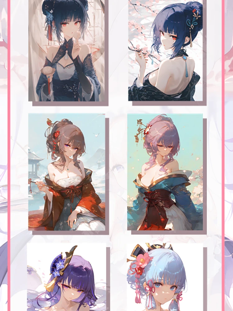 Новинка 2025 года новейшая доска Waifu для хобби коллекционная карта Doujin Booster Box Hutao Ganyu