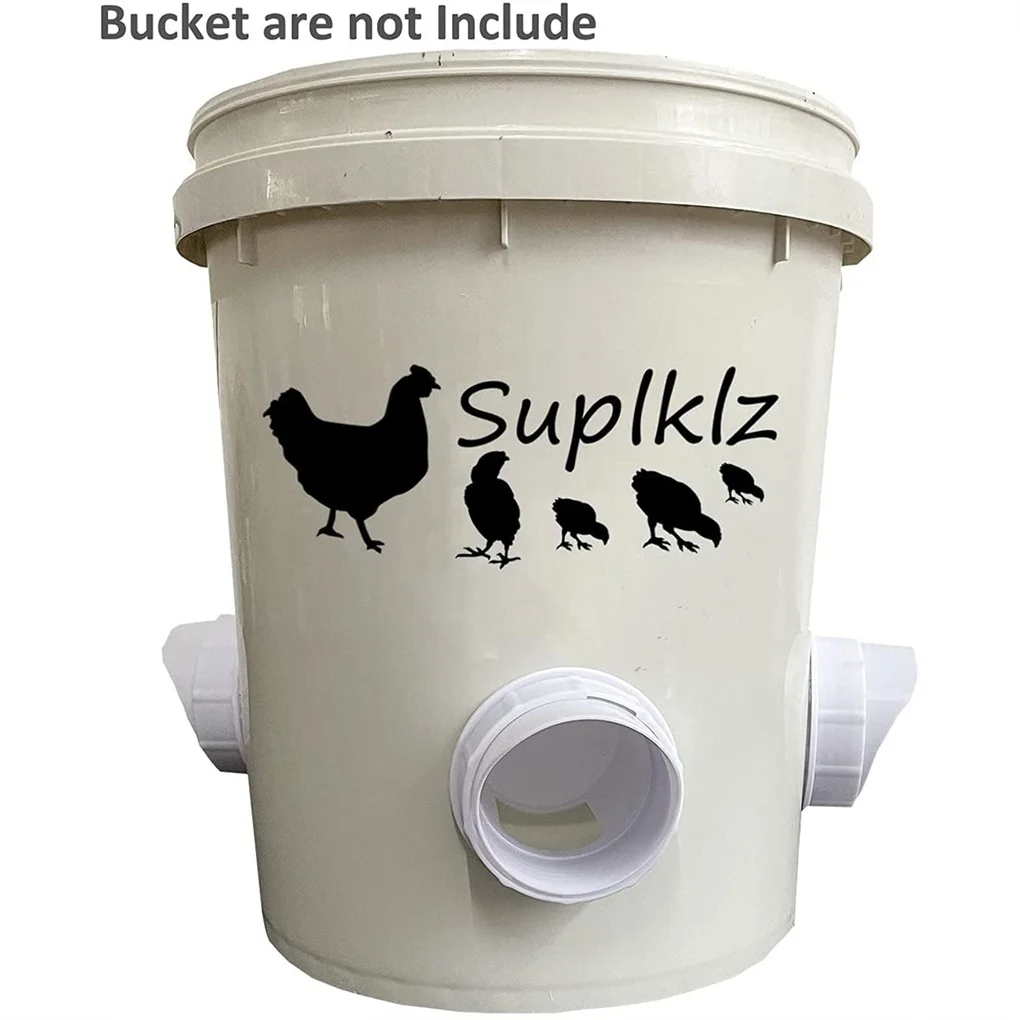 Кормушка для цыплят «сделай сам», дождь, Гравитационный порт для кормления птицы, универсальная сменная Бытовая утка для ведра, корзины