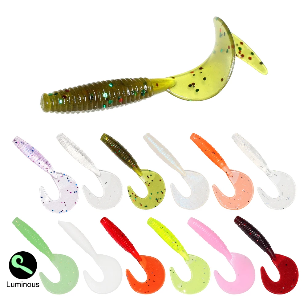 Фото 120 шт., Мягкая силиконовая приманка для рыбной ловли, 40 мм, г №2