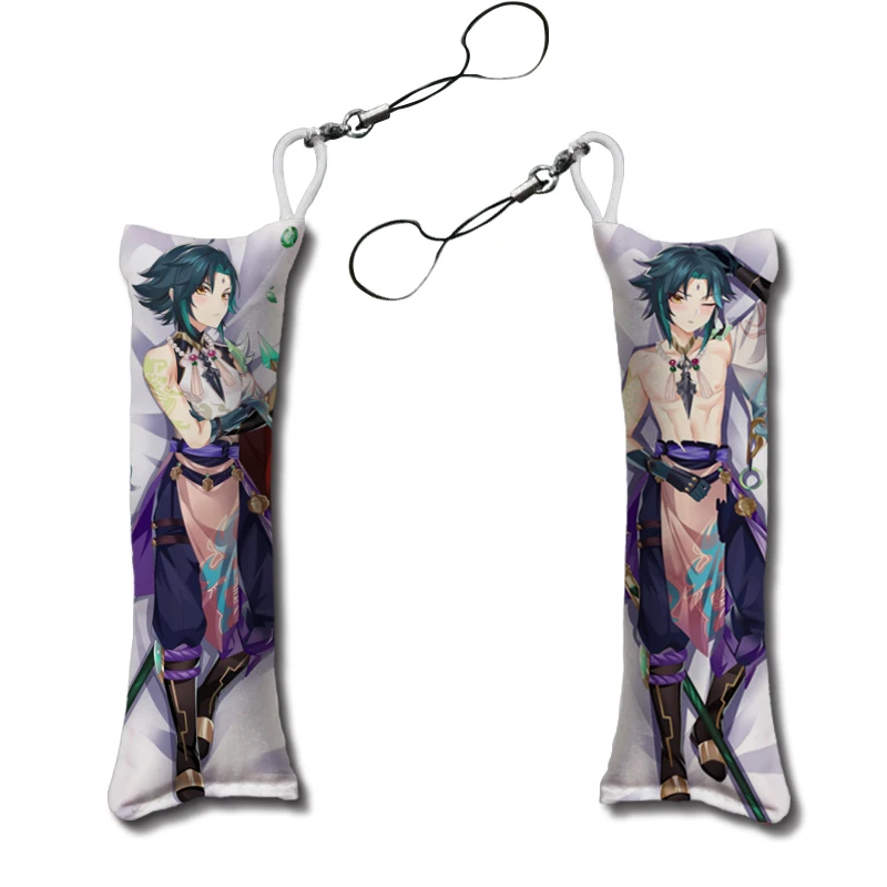 

Game Genshin Impact Keychain Dakimakura XIAO MINI Pillow Hanging Ornament Phone Cute Gift 12x4 cm