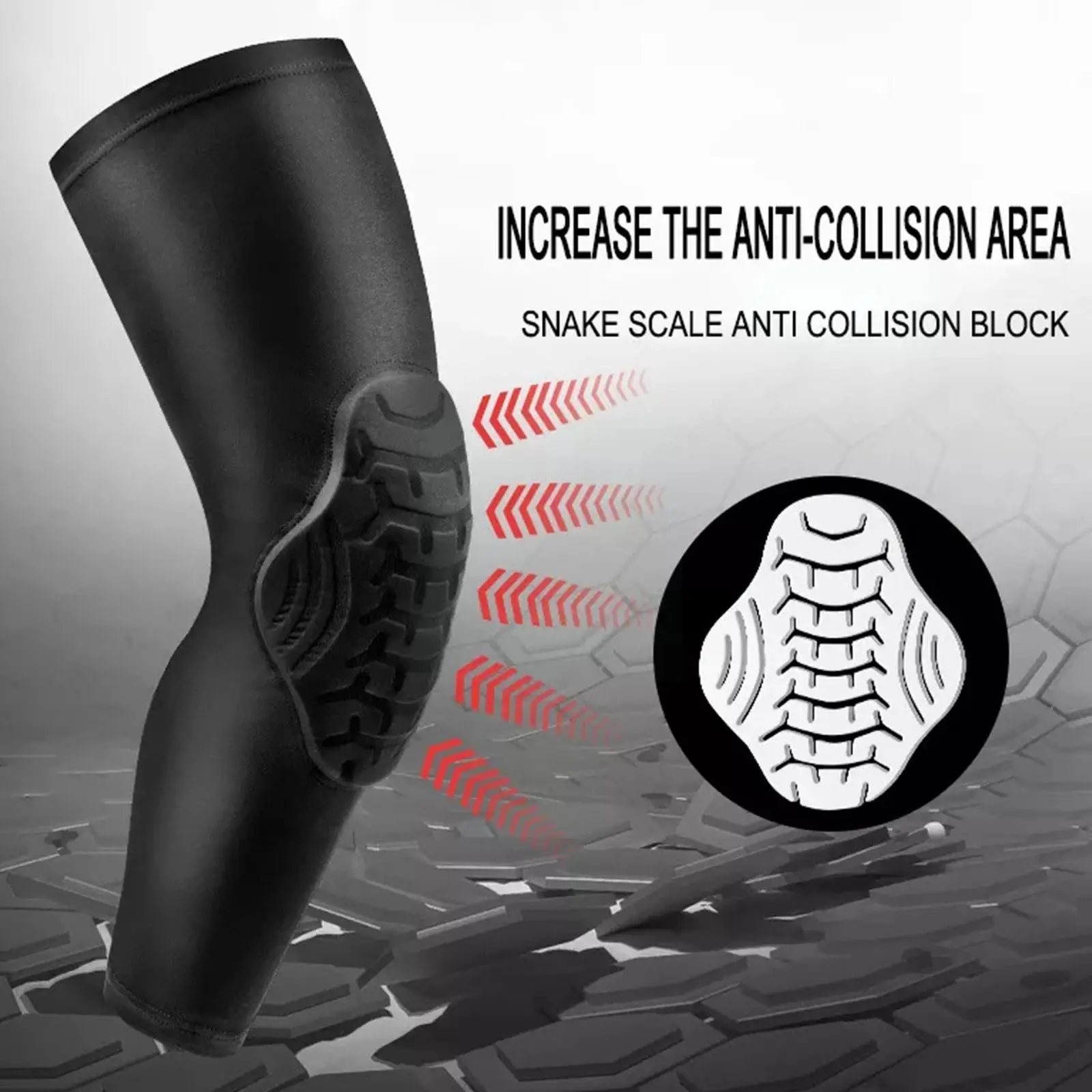 

1PC Basketball Knee Pads Protector Sleeve Honeycomb Brace Foam Kneepad Support Football Elastic Patella Protect Volleyball E2N8