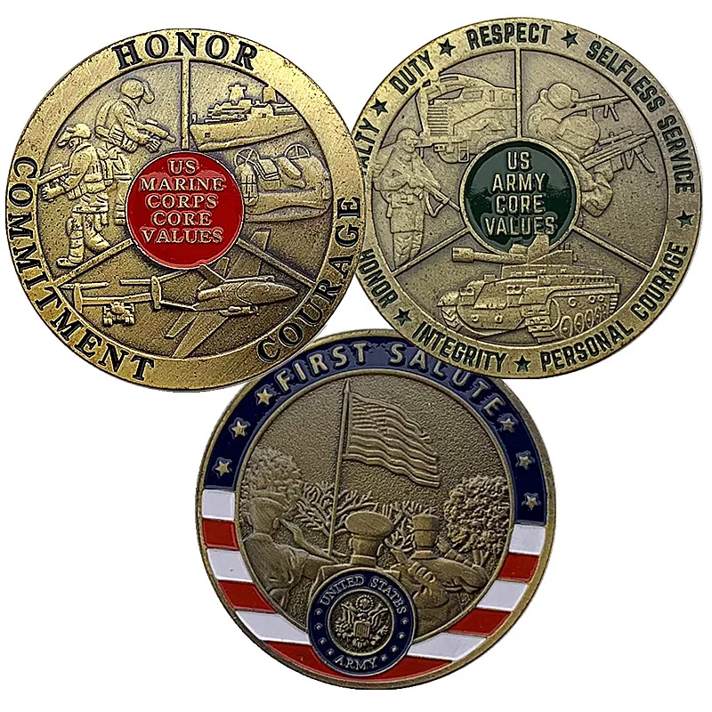 3 шт., памятные монеты для сбора монет