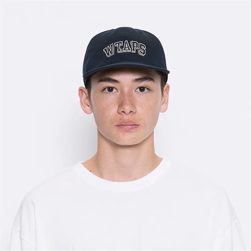 

WTAPS Men's And Women's Letter Baseball Cap Hip-hop Flat Brimmed Hat Lovers Fashion Versatile Duck Tongue Cap