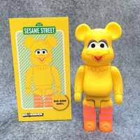 400 bearbrick bearbrick cosplay sesame street big bird pvc action figure in retail box best toy for the gift