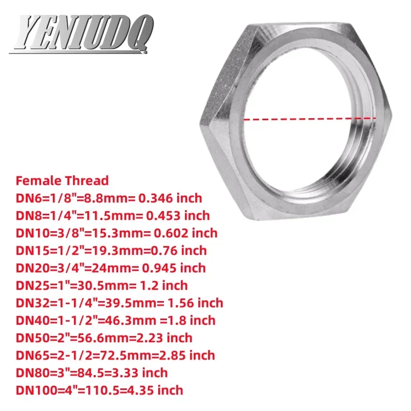

Фитинги из нержавеющей стали SS 304 с шестигранными гайками