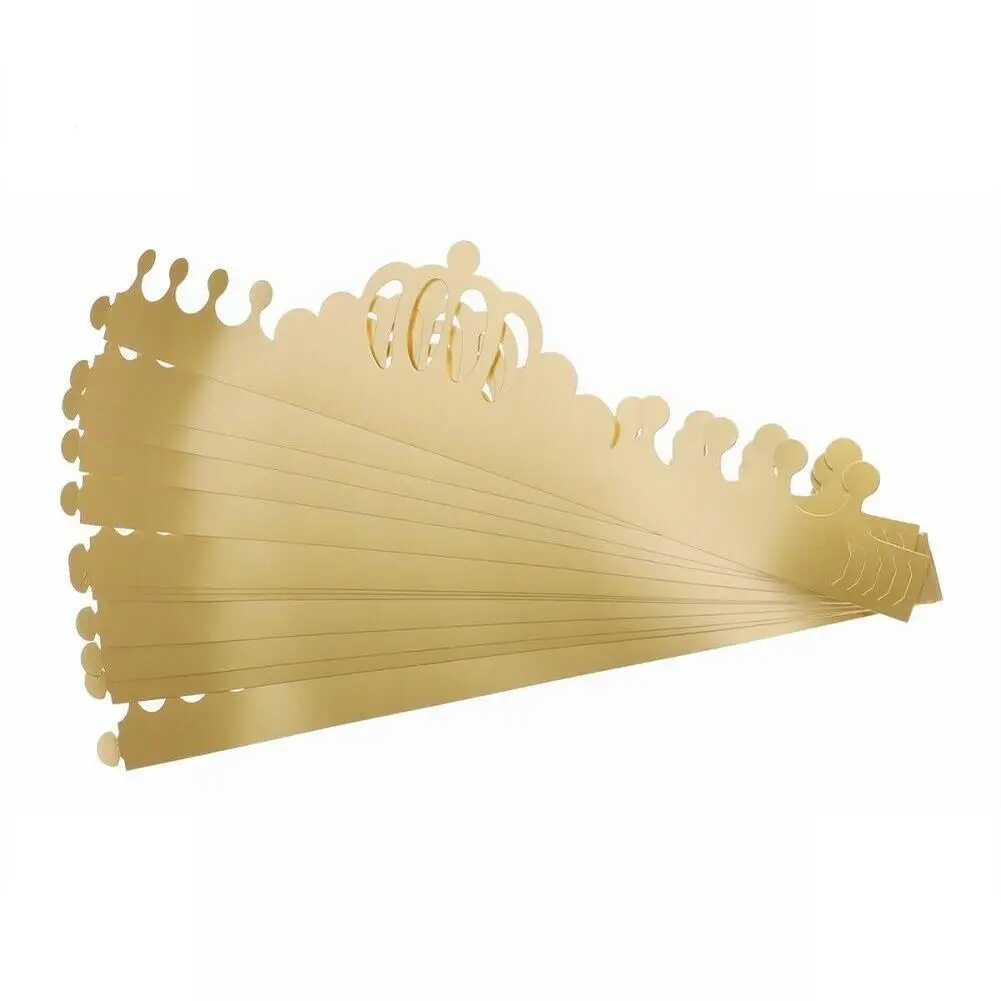 

12Pcs Kids Adult Happy Birthday Paper Hats Cap Prince Princess Crown Party Decoration For Boy Girl For Adults Photo Props