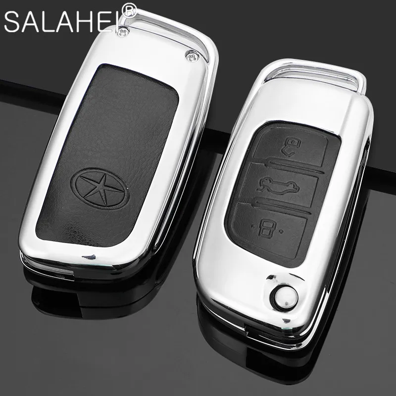 

Car Leather Key Case Cover Shell Fob For JAC S2 S3 S4 S5 S7 R3 A5 JS2 Refine M3 Sei 3 T40 A13 A13RS V7 X4 T6 T50 IC5 Accessories