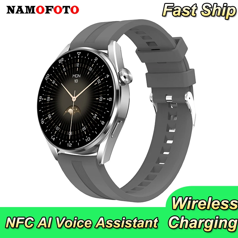 

New Smart Watch Wireless Charging Bluetooth Call Watches Men's Business Sports Fitness Tracker Smartwatch For IOS Android Phones