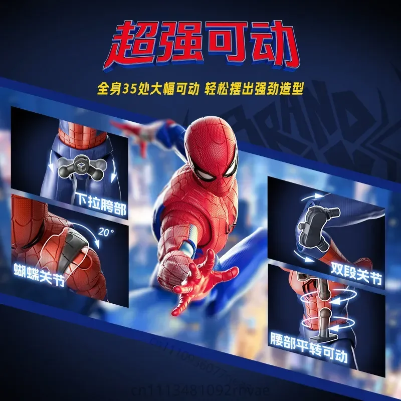 Фото BLOKEES Новая коллекционная фигурка-конструктор Marvel Spider-Man: Человек-паук, модель для сборки, игрушка-герой, подарок 2026 года №3