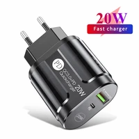 pd 20w usb c charger fast charging qc3 0 phone adapter for iphone 13 12 11 pro huawei samsung xiaomi type c quick charge charger