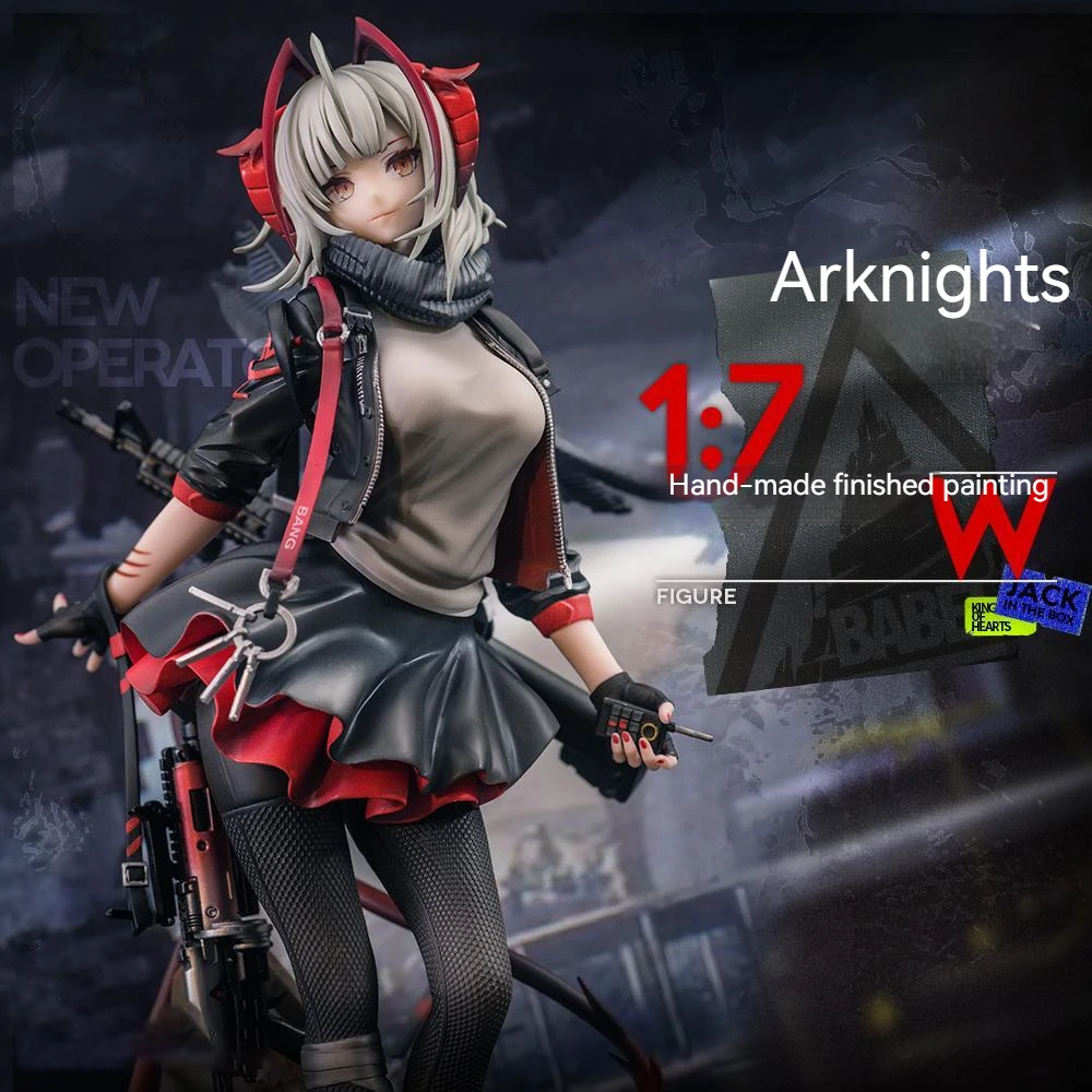 

26cm Anime Game Arknights Action Figure Armed Beautiful Girl Collection Model Toy Doll Children Gifts 1/7 Ratio Pvc Figurine