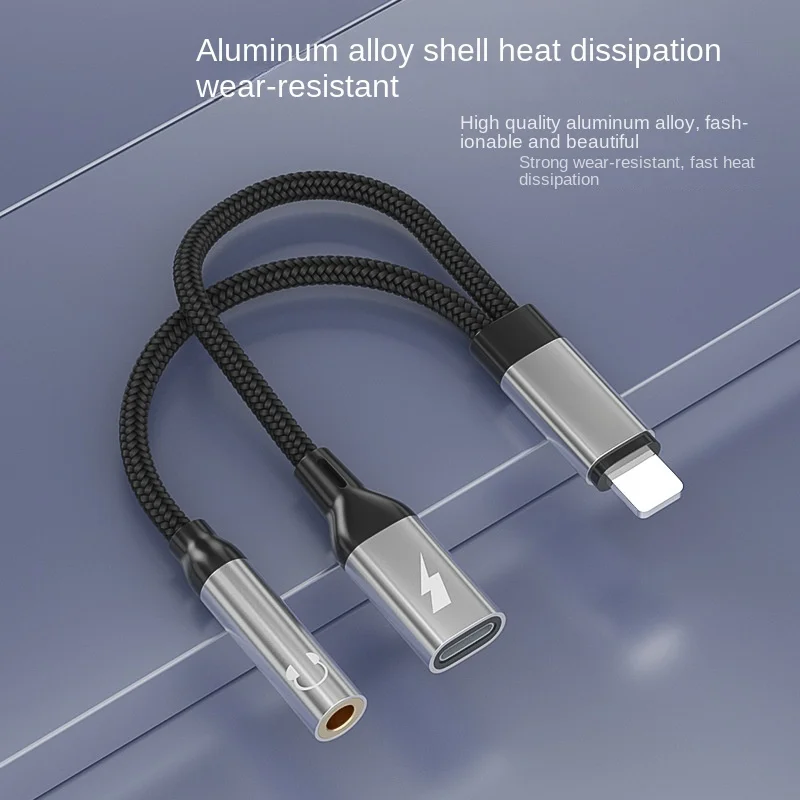 

Lightning To 3 5 MM Jack 2 In 1 Audio Adapter Headphone For iOS AUX Cable Splitter IPhone 14 13 Connector Charging Cable