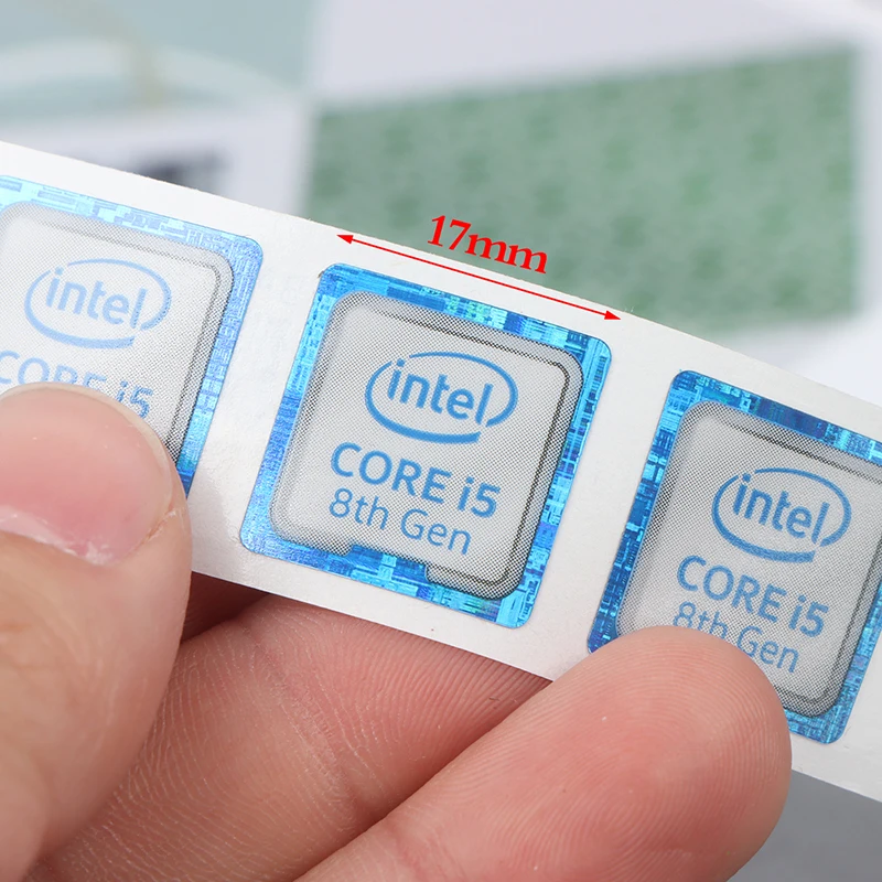

Наклейка на этикетку, 5 шт., для ноутбука, настольного компьютера, процессора Xeon Pentium, логотип Labe, процессор Celeron Intel Core 8 поколения Core I3 I5 I7