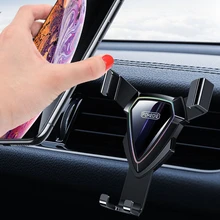Gravity Car Phone Holder Air Vent Clip Mount Mobile GPS Support Smartphone Stand For iPhone 12 11 Pro Max Samsung Xiaomi Huawei
