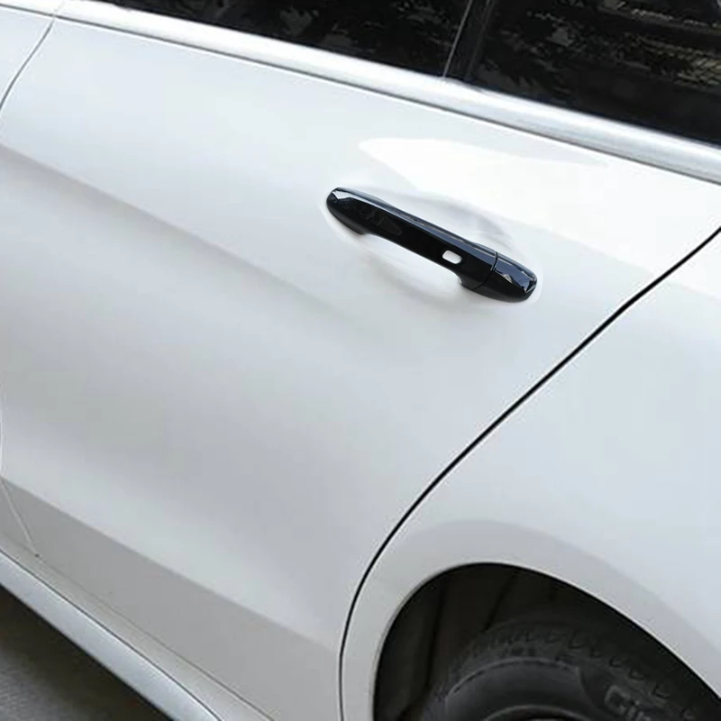 4 шт. наклейки на крышку наружной дверной ручки Mercedes Benz C E GLC GLB A B GLE GLS CLA GLA 15-24 двери
