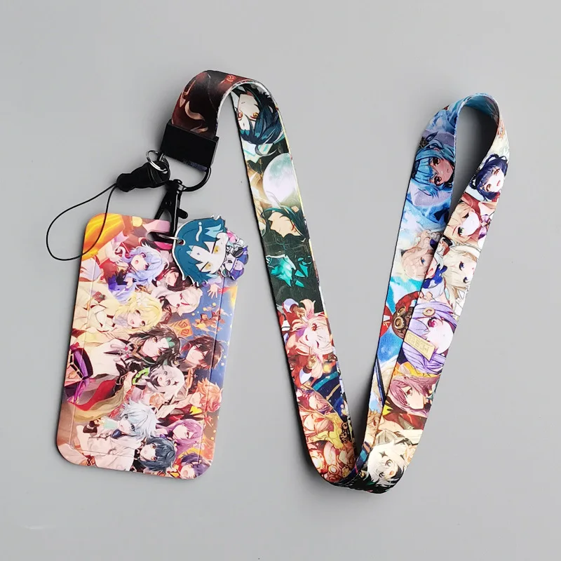 Ударопрочный шнурок Genshin для ключей цепочка удостоверения личности чехол