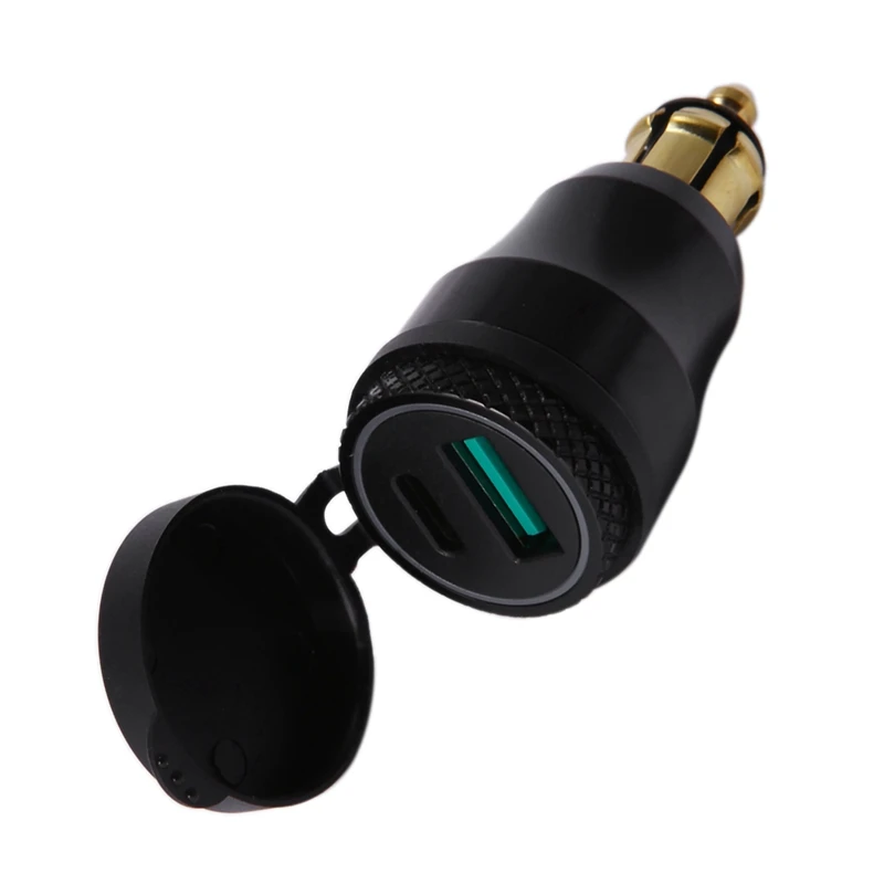 Быстрое зарядное устройство с портом Usb Type-C 2 шт. 12 В/24 В адаптер питания Qc3.0 разъем