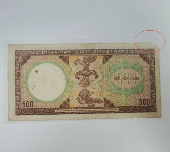 1964 Вьетнам 500 оригинальные заметки Dong (коллекционные предметы без использования)