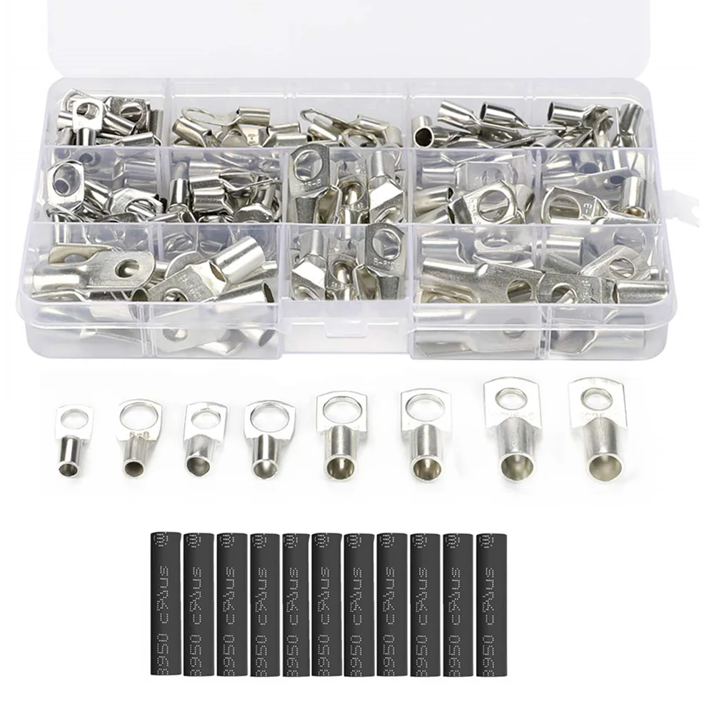 

Автомобильные клеммы аккумулятора 220CPS, медные кольцевые клеммы, обжимные провода/сварочные неизолированные кабельные разъемы с крышкой