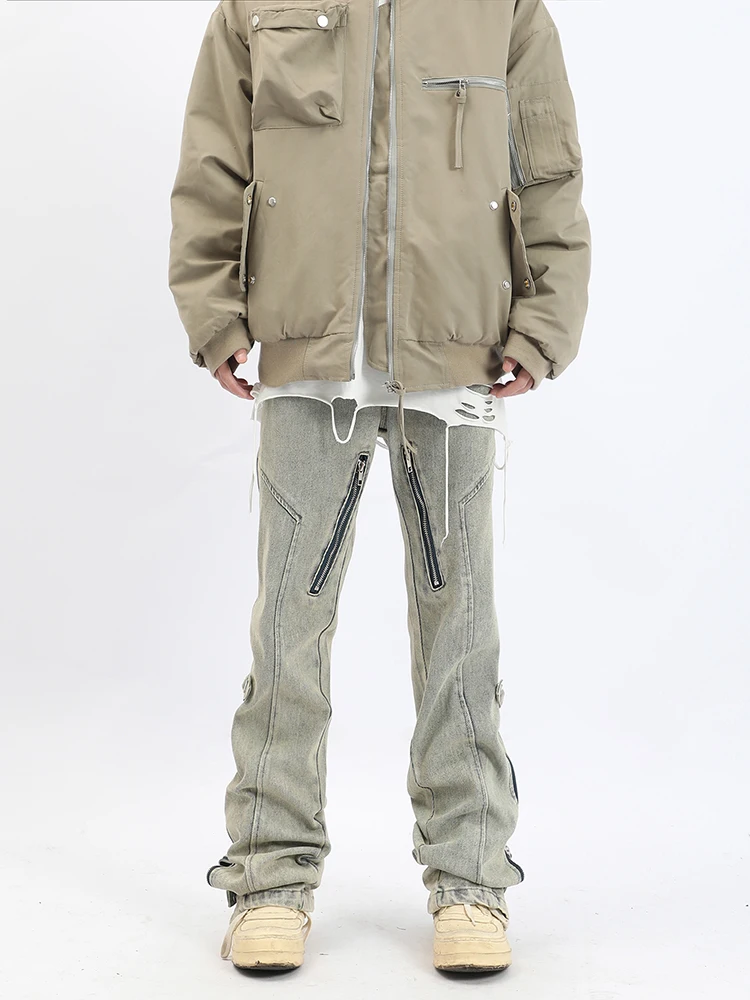 Модные оригинальные мужские облегающие уличные забавные джинсовые брюки в стиле панк/хип-хоп, летние модные винтажные Комбинированные брюки Y2k Модные оригинальные мужские облегающие уличные забавные джинсовые брюки в стиле панк/хип-хоп, летние модные винтажные Комбинированные брюки Y2k