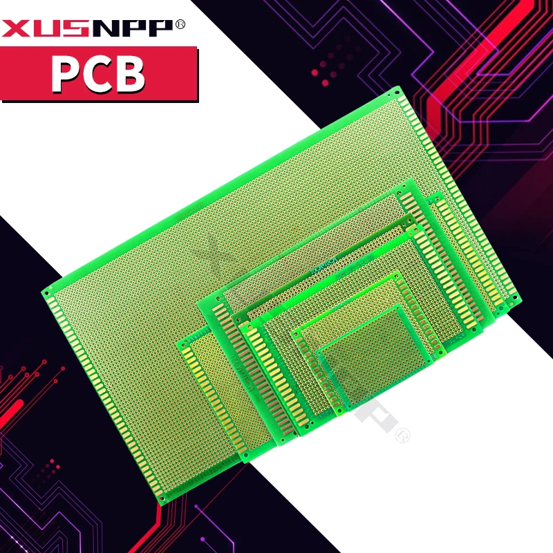 Двухсторонняя медная Прототипная печатная плата универсальная 20x30 15x20 12x18 9x15 8x12 6x8