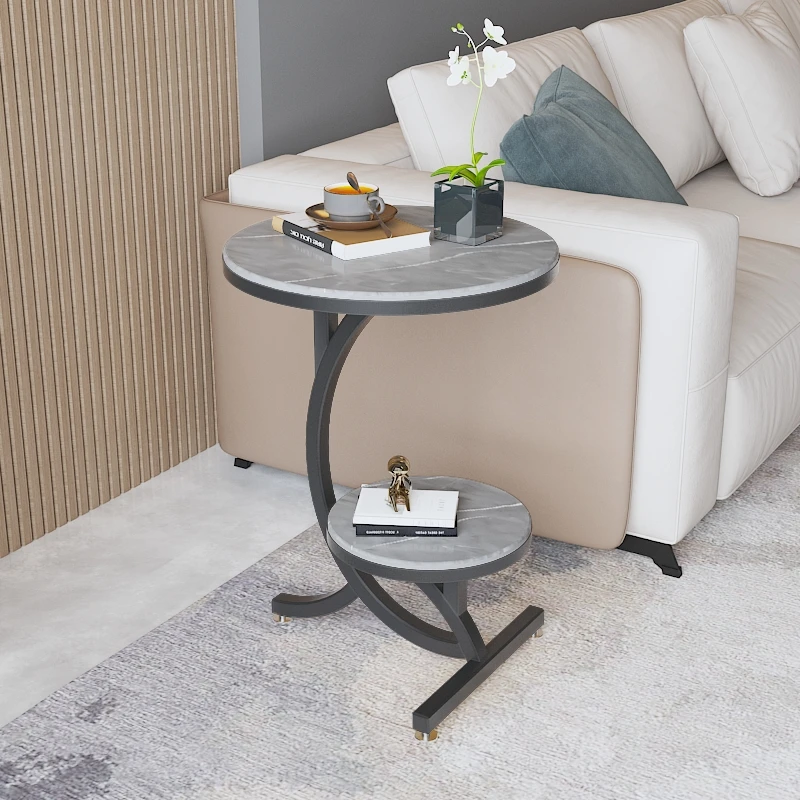 

Italian Small Coffee Table Luxury Tray Decor Nightstands Round Simple Bed Side Table Organizer Stolik Kawowy Nordic Furniture