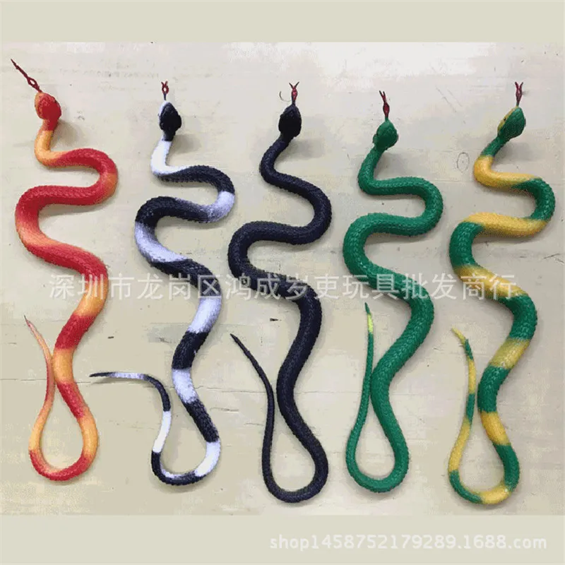 Черная и желтая Змея Имитация змеи искусственная змея маленькая мягкая